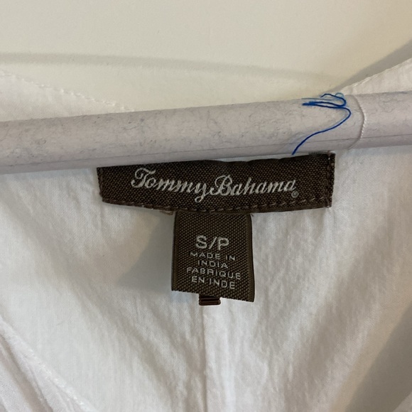 Tommy Bahama White Linen Sleeveless Dress with two scarves - Picture 3 of 5